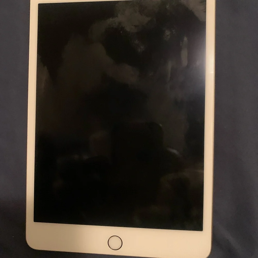 Apple Gold mini iPad Tablet with Metallic Finish and Prominent Logo